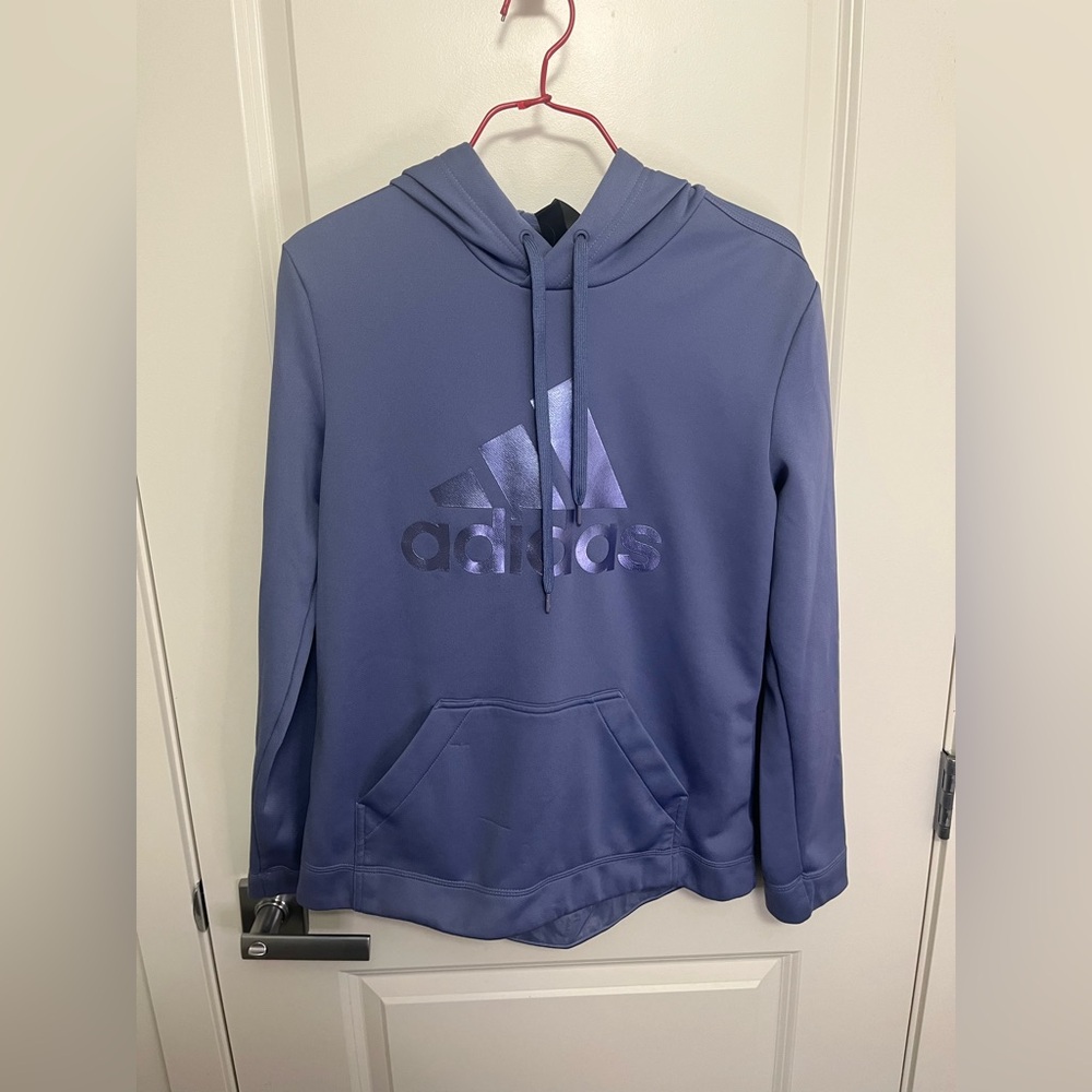 Adidas Women's Purple Hoodie in size M